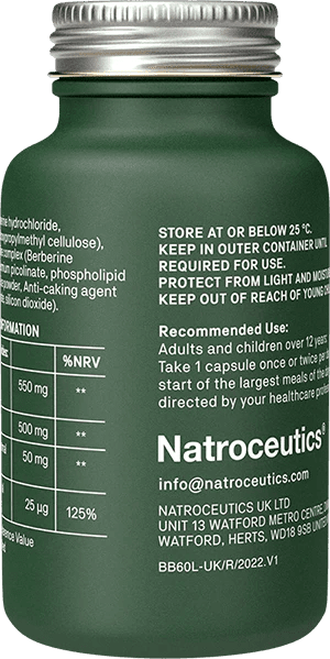 NATROCEUTICS Berberine Complex 60 Capsules - MarshallsHealthShop