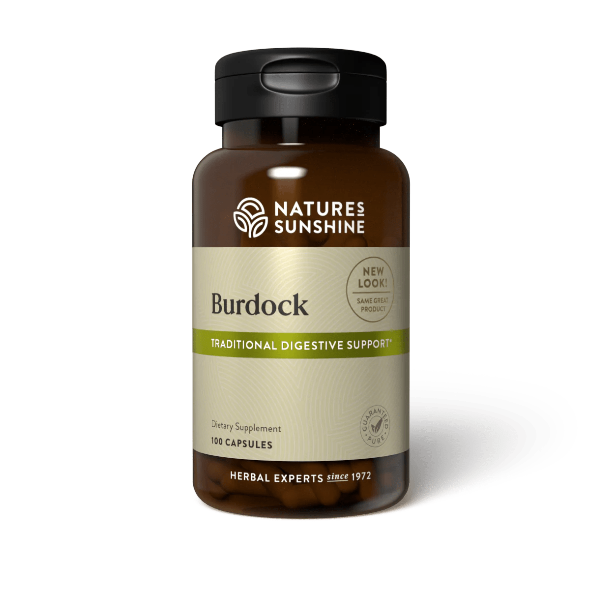 Natures Sunshine Burdock 100 Capsules - MarshallsHealthShop