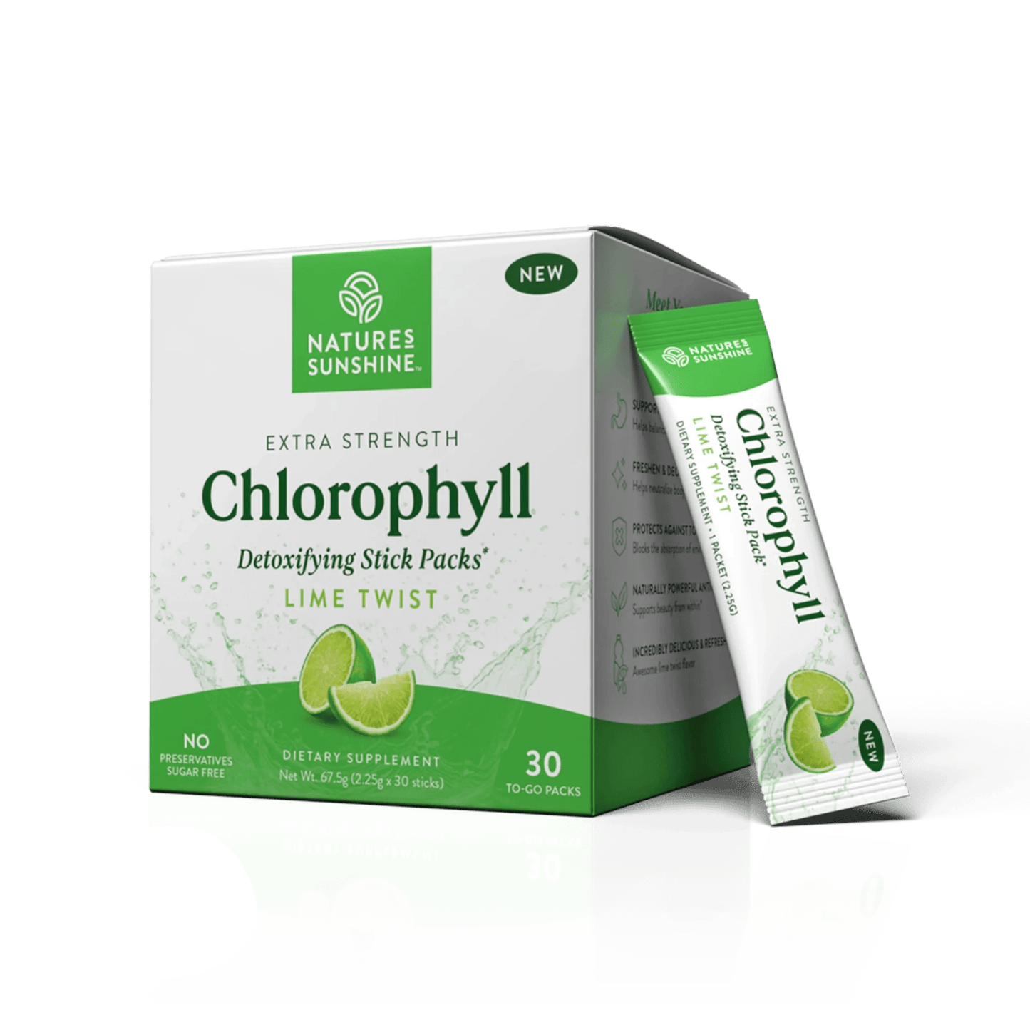 Natures Sunshine Chlorophyll Stick Pack 30's - MarshallsHealthShop