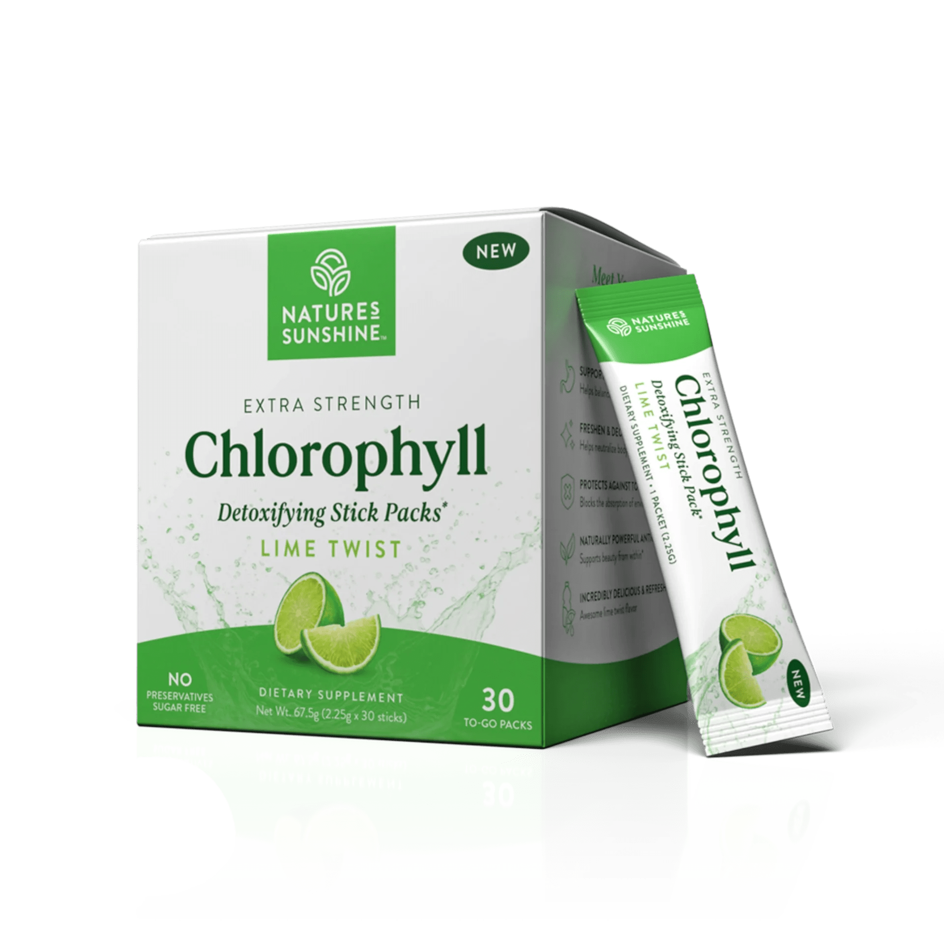 Natures Sunshine Chlorophyll Stick Pack 30's - MarshallsHealthShop