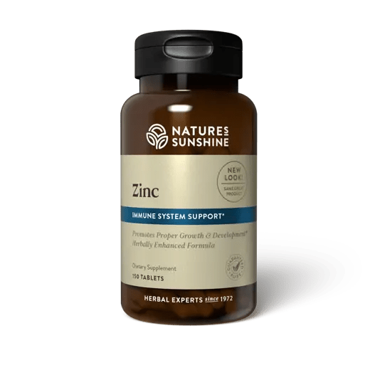 Natures Sunshine Zinc 150 Tablets - 1st Stop Marshall's Health Shop, Gift Shop! - Heath and Natural Therapy New Brighton Christchurch - Naturopath