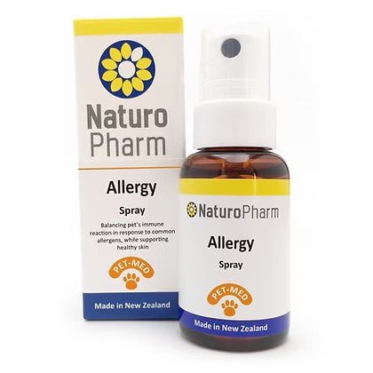 NaturoPharm Pet - med Allergy Oral Spray 25ml - 1st Stop Marshall's Health Shop, Gift Shop! - Heath and Natural Therapy New Brighton Christchurch - Naturopath