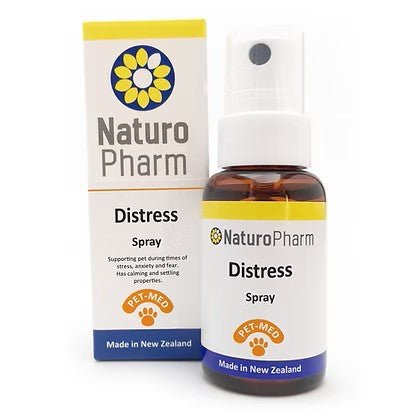 NaturoPharm Pet - med Distress Oral Spray 25ml - 1st Stop Marshall's Health Shop, Gift Shop! - Heath and Natural Therapy New Brighton Christchurch - Naturopath