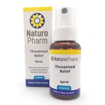 NaturoPharm Throatmed Relief Oral Spray 25ml - MarshallsHealthShop