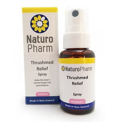 NaturoPharm Thrushmed Relief Oral Spray 25ml - 1st Stop Marshall's Health Shop, Gift Shop! - Heath and Natural Therapy New Brighton Christchurch - Naturopath