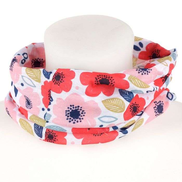 Neck Scarf Covering Poppy Fields - MarshallsHealthShop