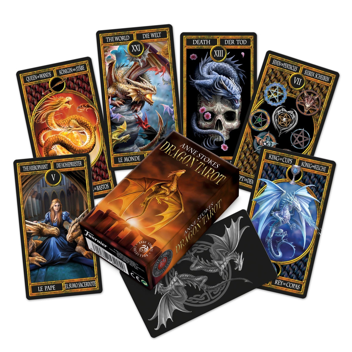 Nemesis Now Anne Stokes Dragon Tarot Cards - 1st Stop Marshall's Health Shop, Gift Shop! - Heath and Natural Therapy New Brighton Christchurch - Naturopath