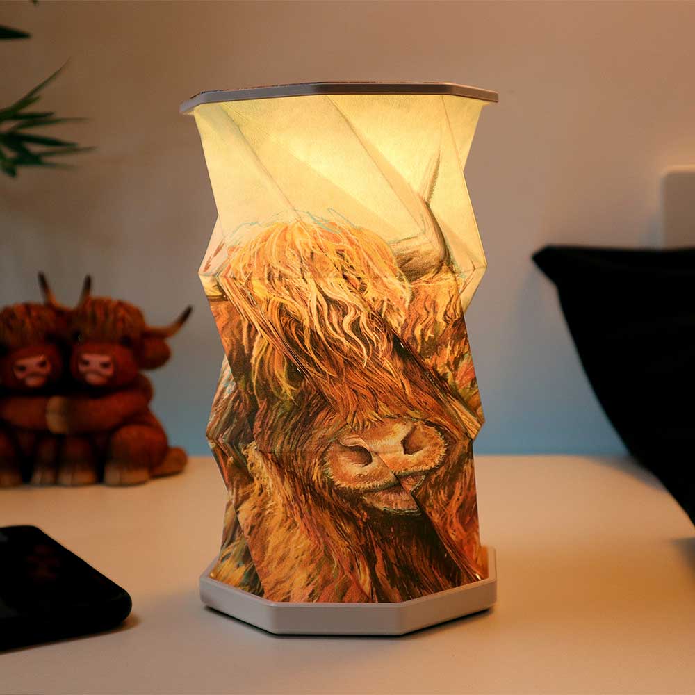 Nemesis Now Highland Cow Foldable Lamp USB# - 1st Stop Marshall's Health Shop, Gift Shop! - Heath and Natural Therapy New Brighton Christchurch - Naturopath#