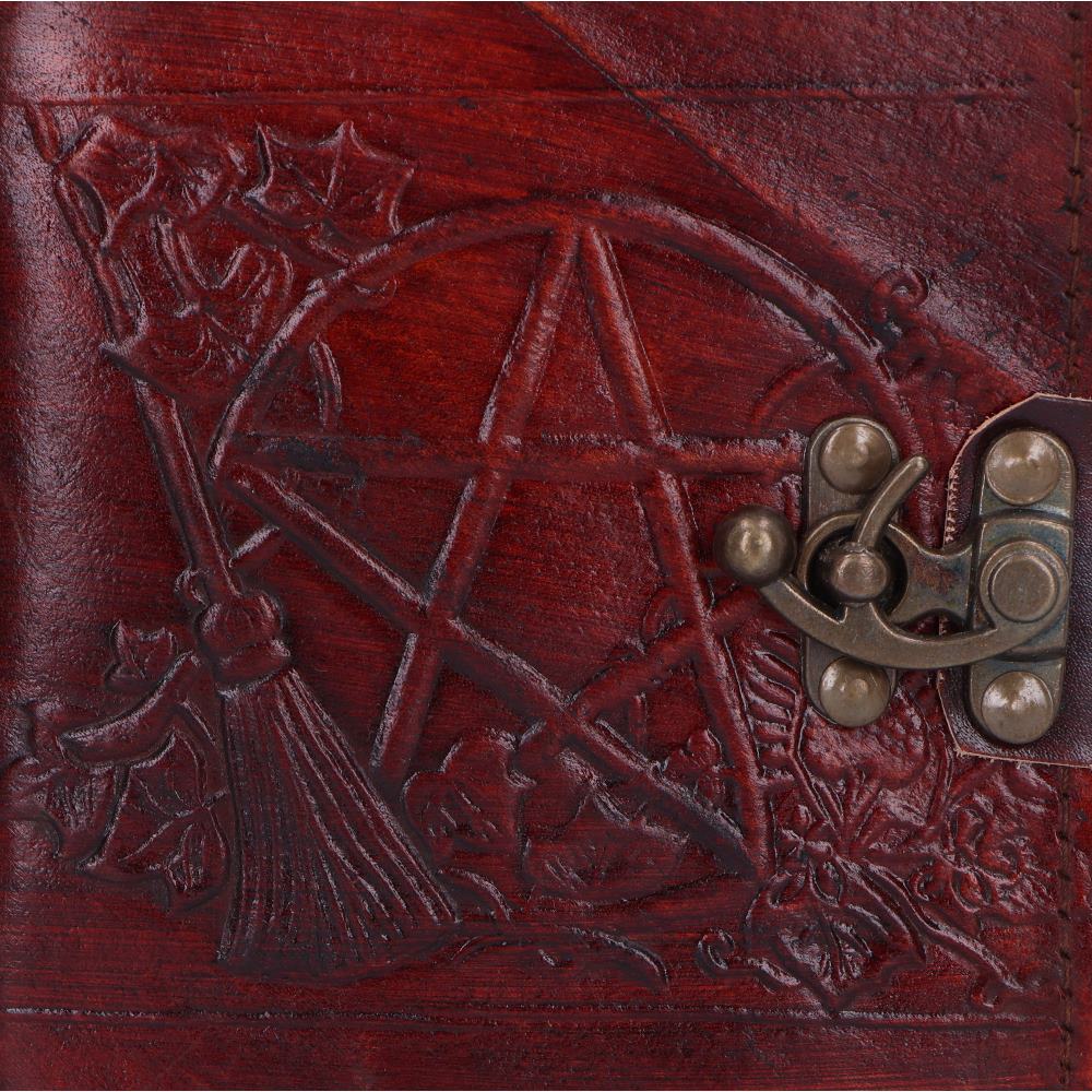 Nemesis Now Pentagram Leather Emboss Journal+Lock - 1st Stop Marshall's Health Shop, Gift Shop! - Heath and Natural Therapy New Brighton Christchurch - Naturopath
