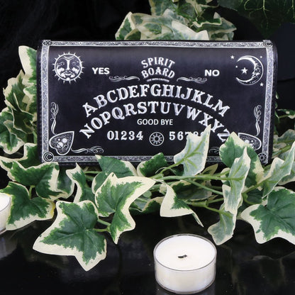 Nemesis Now Spirit Board Embossed Purse Ouija Wallet Black - 1st Stop Marshall's Health Shop, Gift Shop! - Heath and Natural Therapy New Brighton Christchurch - Naturopath