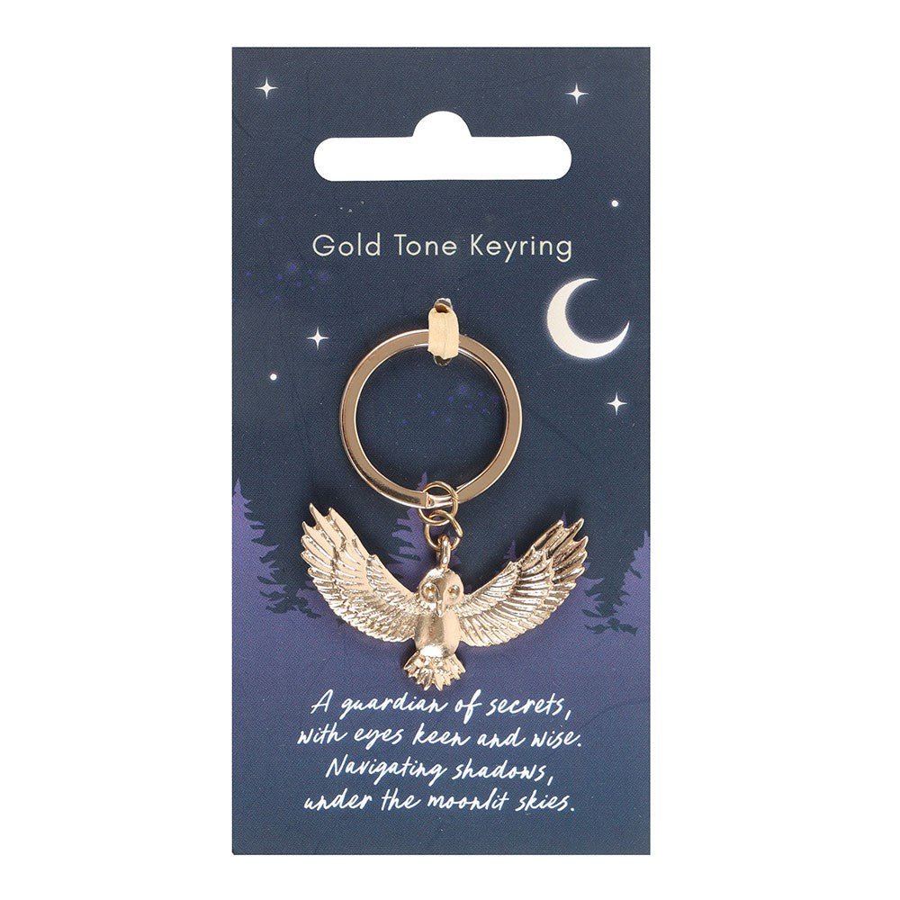 Night Owl Metal Keyring - 1st Stop Marshall's Health Shop, Gift Shop! - Heath and Natural Therapy New Brighton Christchurch - Naturopath