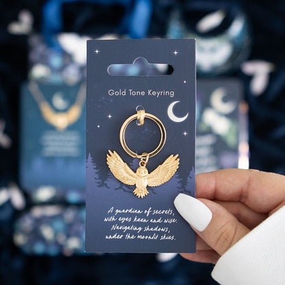 Night Owl Metal Keyring - 1st Stop Marshall's Health Shop, Gift Shop! - Heath and Natural Therapy New Brighton Christchurch - Naturopath