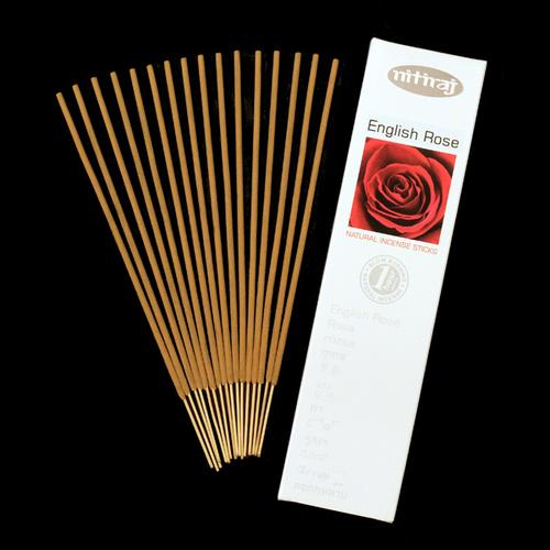 Nitiraj English Rose Incense 25gm - MarshallsHealthShop