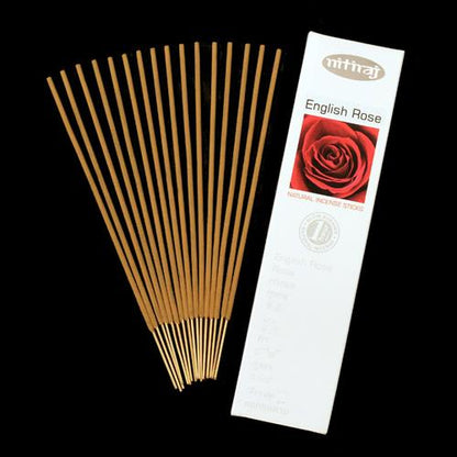 Nitiraj English Rose Incense 25gm - MarshallsHealthShop
