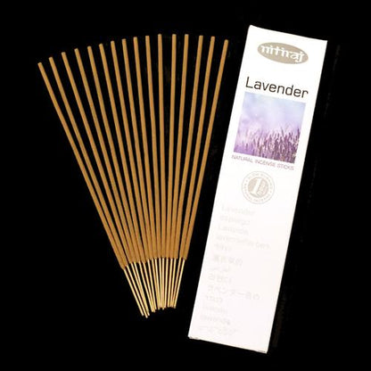 Nitiraj Lavender Incense 25gm - MarshallsHealthShop