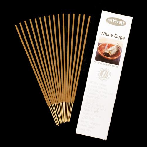 Nitiraj White Sage Incense 25gm - MarshallsHealthShop
