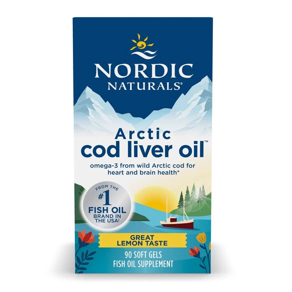 NORDIC Arctic Cod Liver Oil Lemon Soft Gels - MarshallsHealthShop