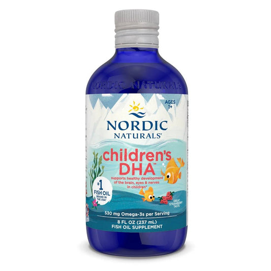 NORDIC Children's DHA Liquid Strawberry 237ml - MarshallsHealthShop