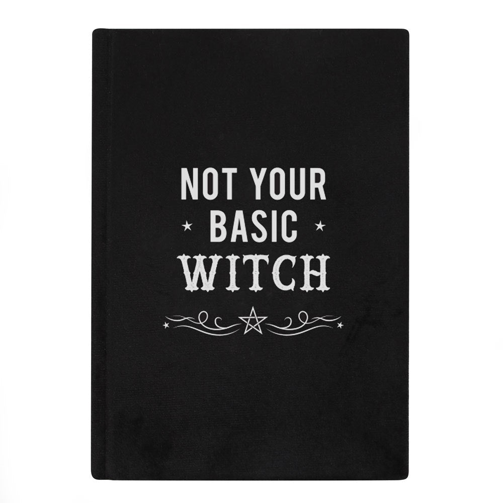 Not Your Basic Witch Velvet A5 Notebook - MarshallsHealthShop