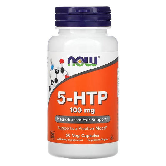 NOW Foods 5 - HTP 100mg 60 Veg Caps - 1st Stop Marshall's Health Shop, Gift Shop! - Heath and Natural Therapy New Brighton Christchurch - Naturopath
