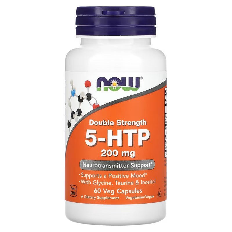 NOW Foods 5 - HTP Double Strength 200 mg - 1st Stop Marshall's Health Shop, Gift Shop! - Heath and Natural Therapy New Brighton Christchurch - Naturopath
