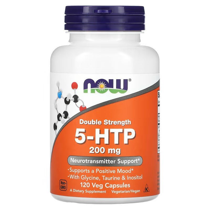 NOW Foods 5 - HTP Double Strength 200 mg - 1st Stop Marshall's Health Shop, Gift Shop! - Heath and Natural Therapy New Brighton Christchurch - Naturopath