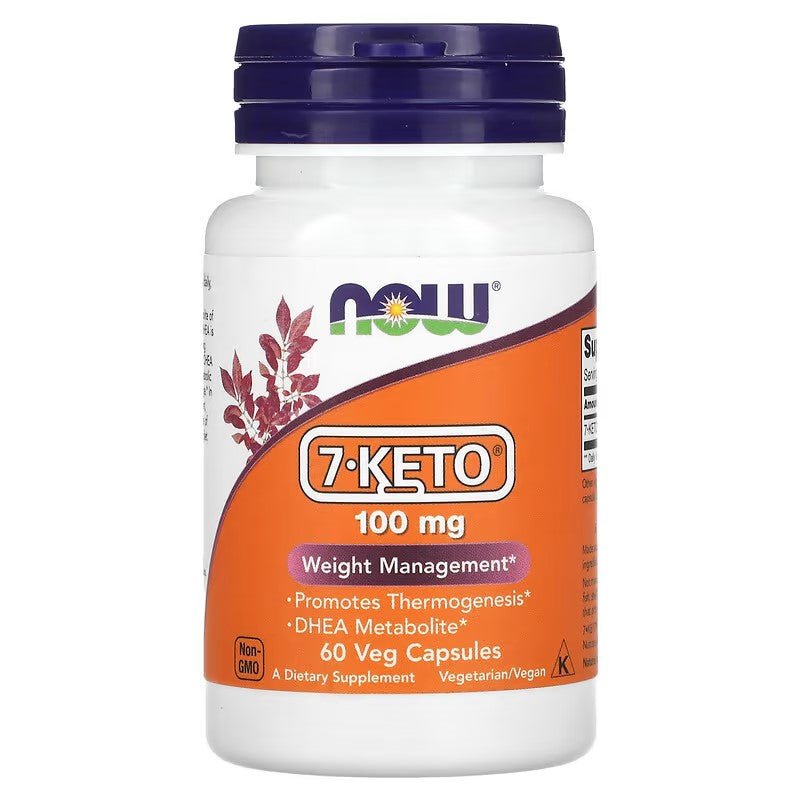 NOW Foods 7 Keto 100mg 60 Veg Caps - 1st Stop Marshall's Health Shop, Gift Shop! - Heath and Natural Therapy New Brighton Christchurch - Naturopath