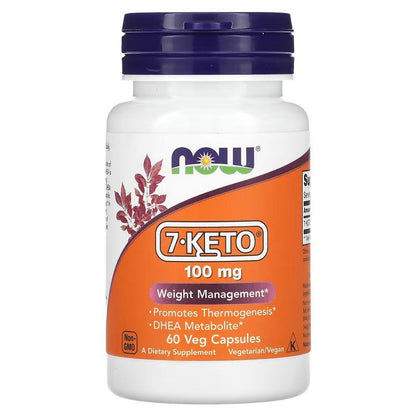 NOW Foods 7 Keto 100mg 60 Veg Caps - 1st Stop Marshall's Health Shop, Gift Shop! - Heath and Natural Therapy New Brighton Christchurch - Naturopath