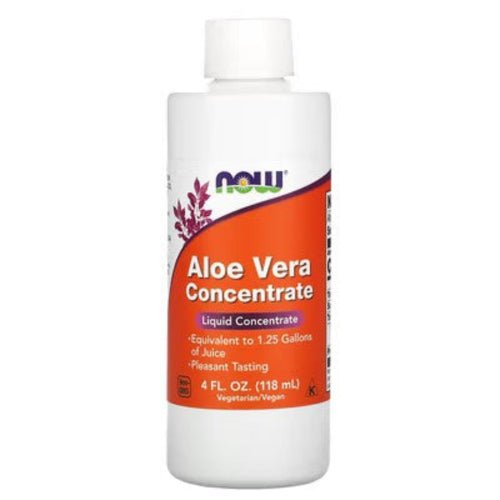 NOW Foods Aloe Vera Concentrate 40:1 NON - GMO 118ml - 1st Stop Marshall's Health Shop, Gift Shop! - Heath and Natural Therapy New Brighton Christchurch - Naturopath