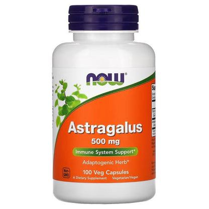 NOW Foods Astragalus 500mg 100 Veg Capsules - 1st Stop Marshall's Health Shop, Gift Shop! - Heath and Natural Therapy New Brighton Christchurch - Naturopath