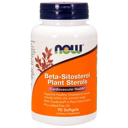 NOW Foods Beta - Sitosterol Plant Sterols 90 Soft Gels - 1st Stop Marshall's Health Shop, Gift Shop! - Heath and Natural Therapy New Brighton Christchurch - Naturopath