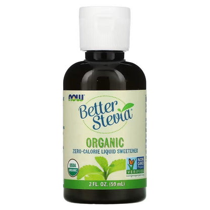 NOW Foods Better Stevia Liquid - Organic 59ml - 1st Stop Marshall's Health Shop, Gift Shop! - Heath and Natural Therapy New Brighton Christchurch - Naturopath