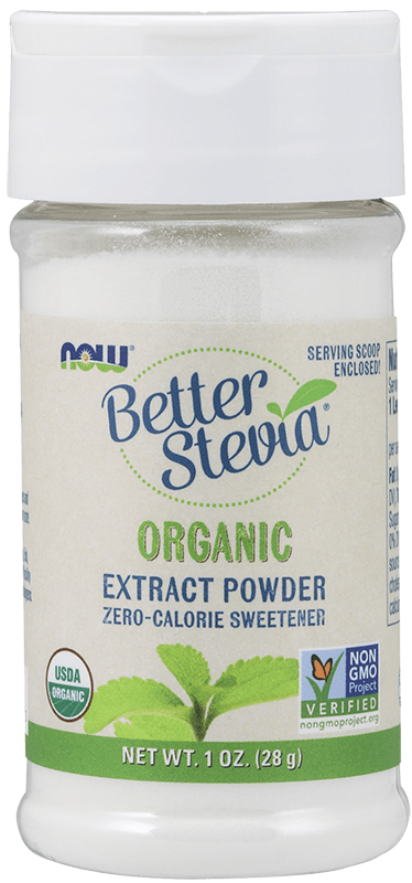 NOW Foods Better Stevia Sweetener Organic Extract Powder 28g - 1st Stop Marshall's Health Shop, Gift Shop! - Heath and Natural Therapy New Brighton Christchurch - Naturopath