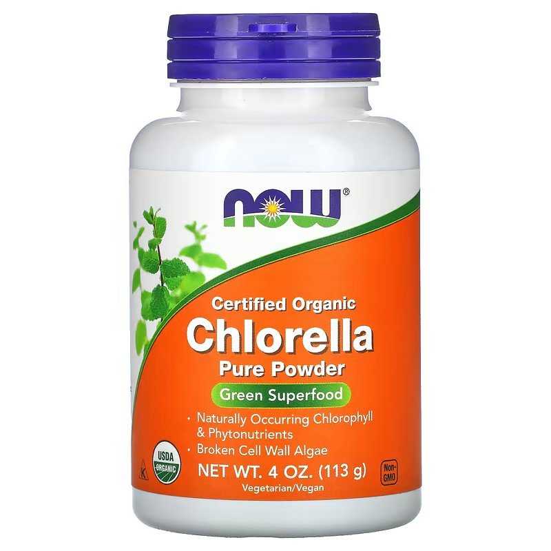 NOW Foods Chlorella Certified Organic Powder - 1st Stop Marshall's Health Shop, Gift Shop! - Heath and Natural Therapy New Brighton Christchurch - Naturopath