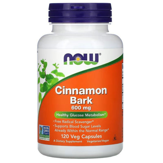 NOW Foods Cinnamon Bark 600mg - 1st Stop Marshall's Health Shop, Gift Shop! - Heath and Natural Therapy New Brighton Christchurch - Naturopath