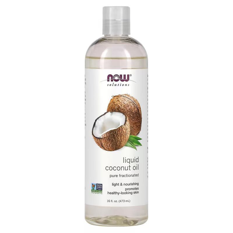 NOW Foods Coconut Oil, Liquid Pure Fractionated (Cosmetic) - 1st Stop Marshall's Health Shop, Gift Shop! - Heath and Natural Therapy New Brighton Christchurch - Naturopath