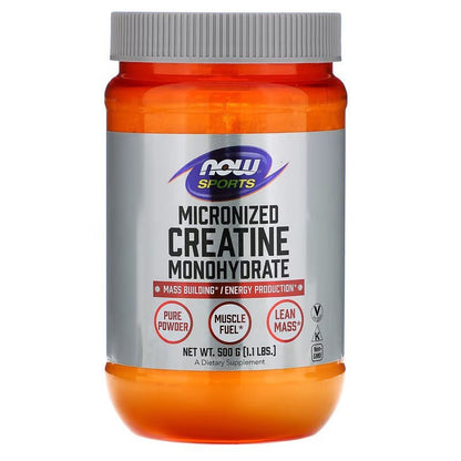 NOW Foods Creatine Monohydrate, Micronized Powder 500g - 1st Stop Marshall's Health Shop, Gift Shop! - Heath and Natural Therapy New Brighton Christchurch - Naturopath