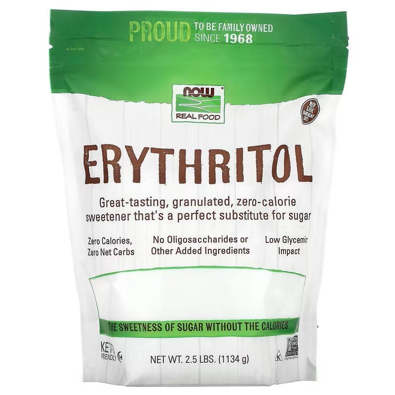 NOW Foods Erythritol Sweetener - 1st Stop Marshall's Health Shop, Gift Shop! - Heath and Natural Therapy New Brighton Christchurch - Naturopath
