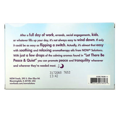 NOW Foods Essential Oil Let There Be Peace & Quiet Kit - 1st Stop Marshall's Health Shop, Gift Shop! - Heath and Natural Therapy New Brighton Christchurch - Naturopath