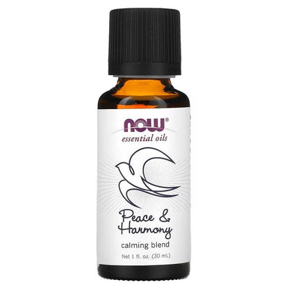 NOW Foods Essential Oils Peace & Harmony Blend 30ml - 1st Stop Marshall's Health Shop, Gift Shop! - Heath and Natural Therapy New Brighton Christchurch - Naturopath