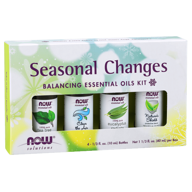 NOW Foods Seasonal Changes Balancing Oils Kit 1st Stop, Marshall's Health Shop!  For many of us the change of the season is an exciting time that heralds the arrival of special holidays or outdoor fun. But for some these changes aren’t quite so magical. 
