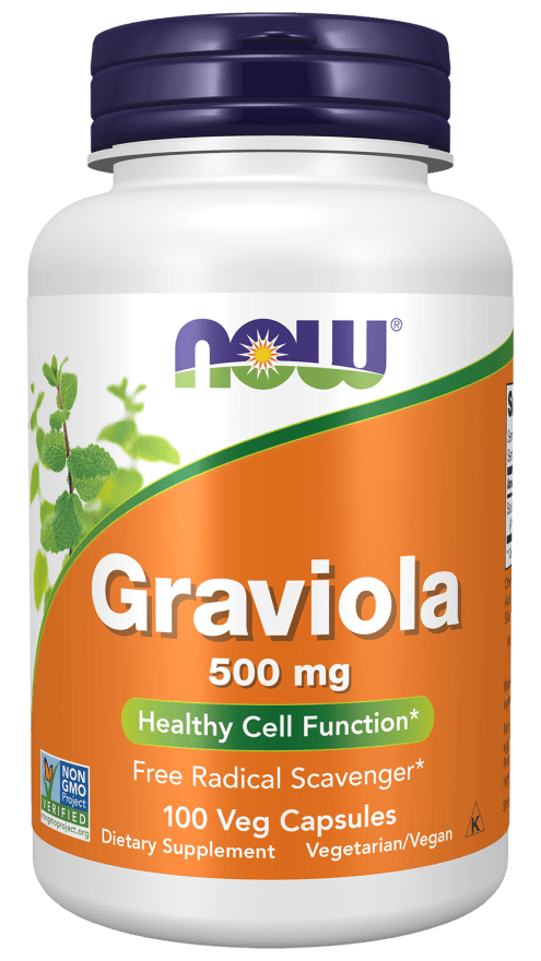 NOW Foods Graviola 500mg 100 Vege Capsules - 1st Stop Marshall's Health Shop, Gift Shop! - Heath and Natural Therapy New Brighton Christchurch - Naturopath
