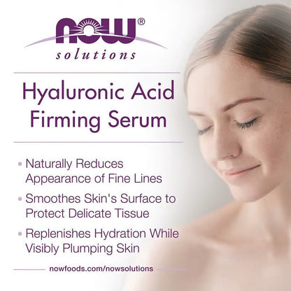 NOW Foods Hyaluronic Firming Serum 30ml - 1st Stop Marshall's Health Shop, Gift Shop! - Heath and Natural Therapy New Brighton Christchurch - Naturopath