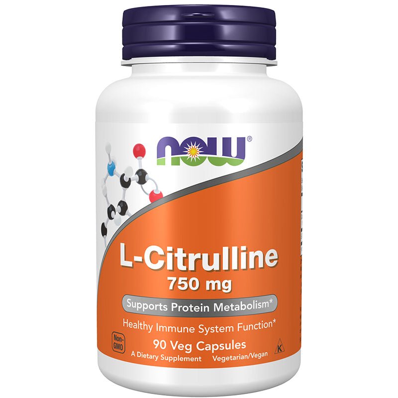 NOW Foods L - Citrulline 750mg 90 Veg Caps - 1st Stop Marshall's Health Shop, Gift Shop! - Heath and Natural Therapy New Brighton Christchurch - Naturopath