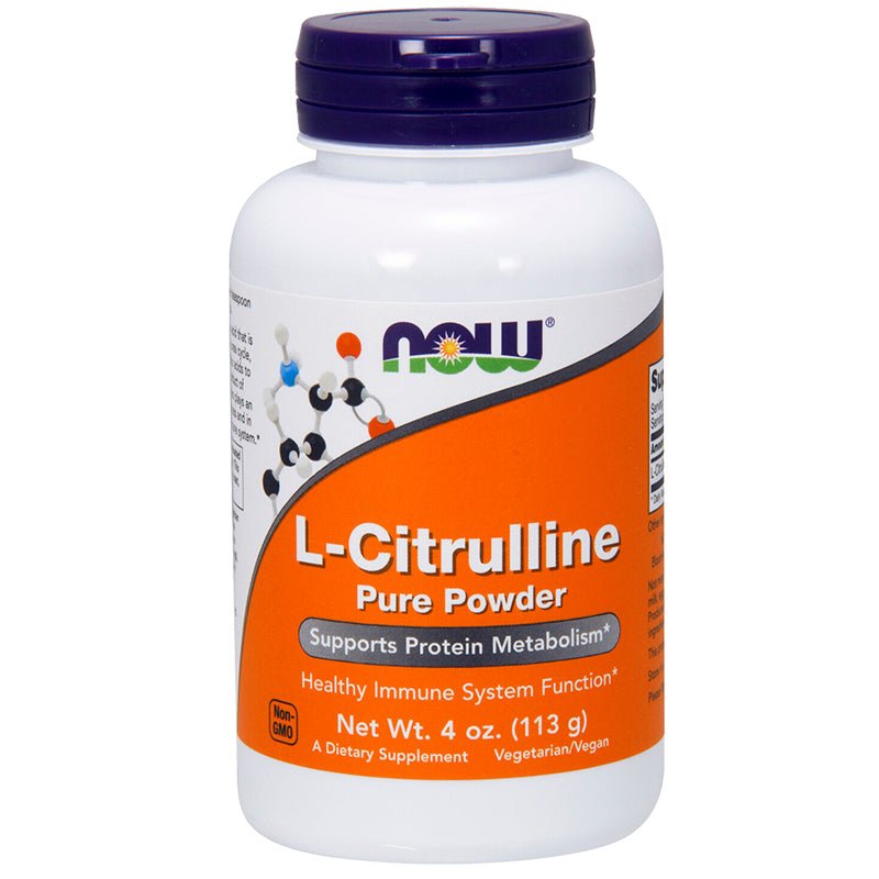NOW Foods L - Citrulline Pure Powder 113g - 1st Stop Marshall's Health Shop, Gift Shop! - Heath and Natural Therapy New Brighton Christchurch - Naturopath