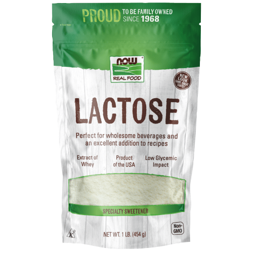 NOW Foods Lactose Powder 454g 1st Stop, Marshall's Health Shop!  Lactose is a sugar found in milk and is actually the first carbohydrate you and every other mammal on Earth consumes.