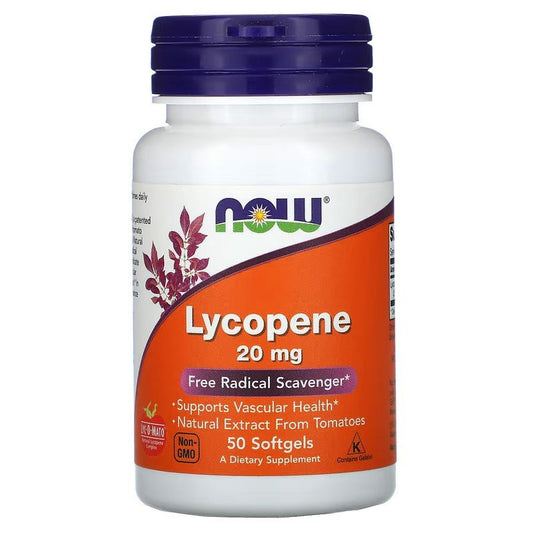 NOW Foods Lycopene 20 mg Softgels - 1st Stop Marshall's Health Shop, Gift Shop! - Heath and Natural Therapy New Brighton Christchurch - Naturopath