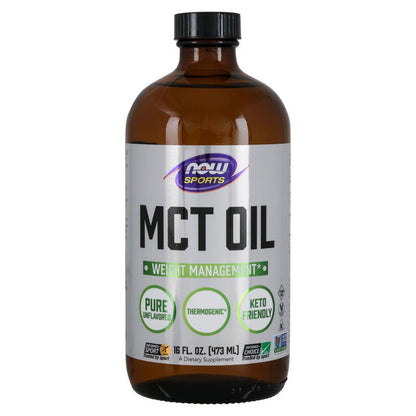 NOW Foods MCT Oil Pure 473ml - 1st Stop Marshall's Health Shop, Gift Shop! - Heath and Natural Therapy New Brighton Christchurch - Naturopath