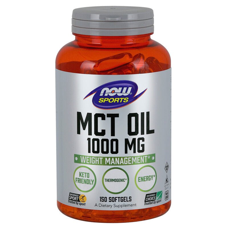 NOW Foods MCT Oil Sport 150 Soft Gels - 1st Stop Marshall's Health Shop, Gift Shop! - Heath and Natural Therapy New Brighton Christchurch - Naturopath