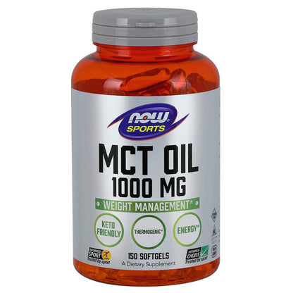 NOW Foods MCT Oil Sport 150 Soft Gels - 1st Stop Marshall's Health Shop, Gift Shop! - Heath and Natural Therapy New Brighton Christchurch - Naturopath